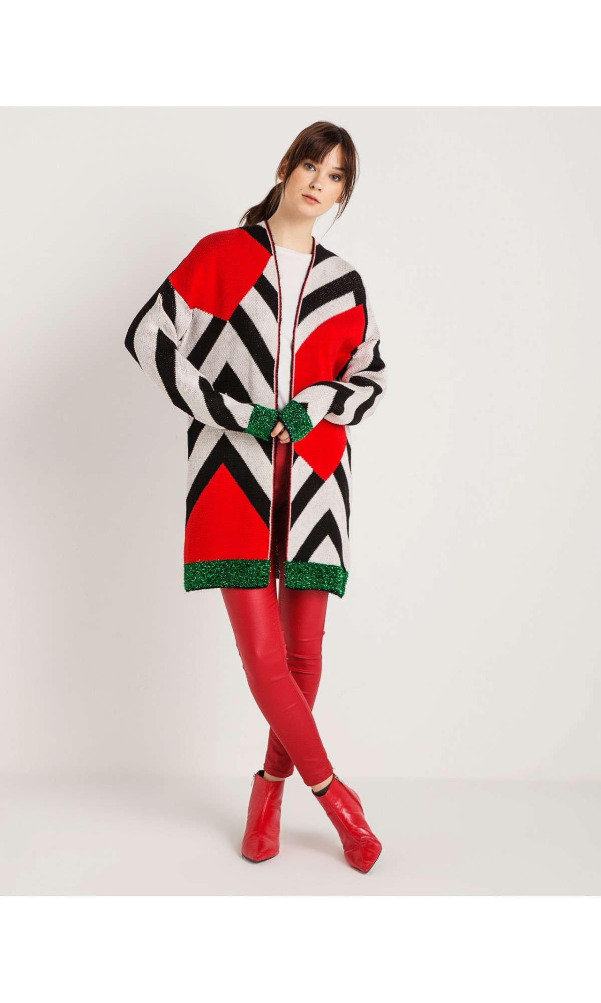 SWETER W KOLORZE SZARYM 413 SWETER W KOLORZE SZARYM 413